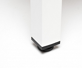 Канны журнальный столик из HPL 90х60, H40, каркас белый, цвет столешницы дуб