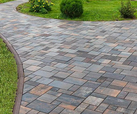 Тротуарная плитка Koldiz Колдиз 4 60 мм Оникс Красный