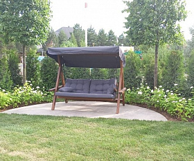 Качели Lyon Royal Family с серыми подушками