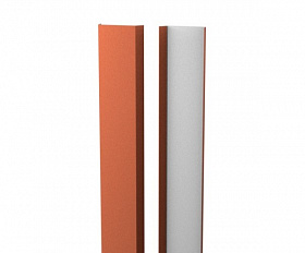 Планка декоративная (нащельник) Металлопрофиль Pekin NeoMatt 0.5 RAL8004