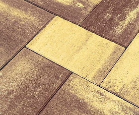 Тротуарная плитка Koldiz Колдиз 3 60 мм Оникс Осенний