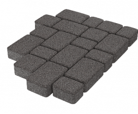 Тротуарная плитка Stellard Старый город 60 мм Дымчатый кварц