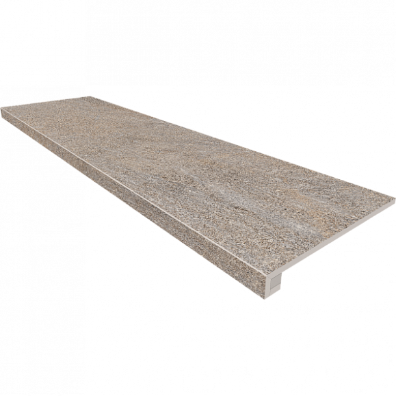 Комплект Керамогранитная ступень Estima TN03 33x120 см с бортиком + Подступенок 14,5х120 см фото 1