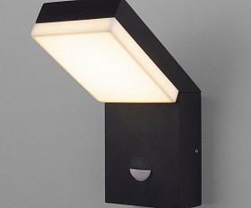 Уличный светильник Elektrostandard Sensor IP54 (с датчиком движения) 1541 TECHNO LED черный