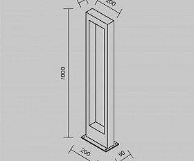 Ландшафтный светильник Bonn Maytoni O425FL-L10GF цвет Графит