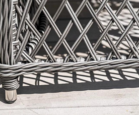 Плетеное кресло Латте 4SIS из искусственного ротанга, цвет графит