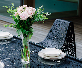 Стол Vitgarden Mirage Table 150 из базальта, цвет черный