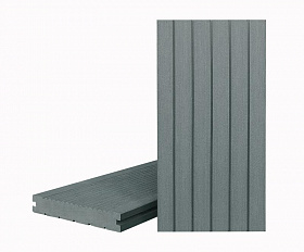 Террасная доска Террапол КЛАССИК полнотелая с пазом 4000 или 3000х147х24 мм, цвет Анис