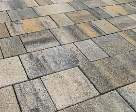 Тротуарная плитка Выбор Старый город Искусственный камень А.1.Фсм.4 40 мм. Базальт