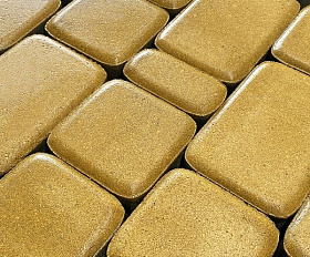 Тротуарная плитка Koldiz Старый город 50 мм Моно Желтый