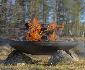 Костровая чаша чугунная Concretika Premium A80, толщина 12 мм