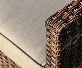 Комплект обеденных кресел Fiona Royal Family из искусственного ротанга, цвет коричневый