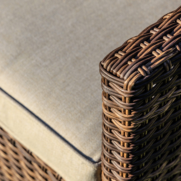 Комплект обеденных кресел Fiona Royal Family из искусственного ротанга, цвет коричневый фото 6