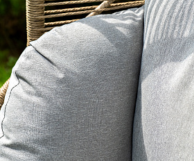 Барселона кресло-кокон из искусственного ротанга, цвет соломенный