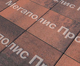 Тротуарные плиты Выбор Квадрат Б.1.К.8 300х300х80 мм Листопад Клинкер