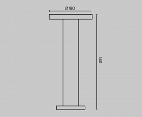 Ландшафтный светильник Wald Maytoni O420FL-L12GF цвет Графит