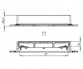 Люк Standartpark квадратный ВЧ ЛК-36.50.08-ВЧ-Ф4.000