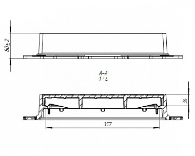 Люк Standartpark квадратный ВЧ ЛК-36.50.08-ВЧ-Ф4.000