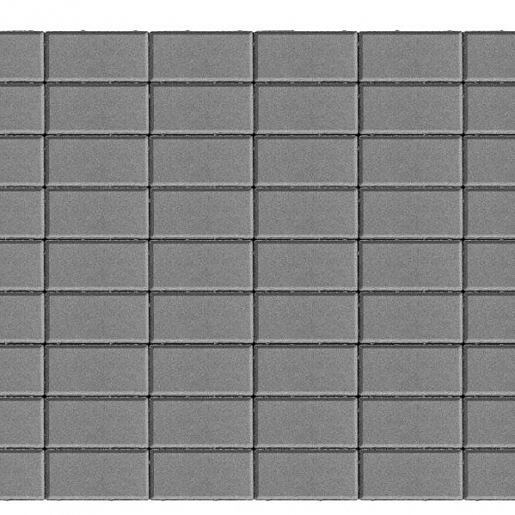 Брусчатка Прямоугольник 200х100х40 мм - Braer серый двухслойный фото 1