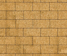 Тротуарная плитка Steinrus Прямоугольник Лайн 200х100х40 мм Желтый Бассировка