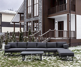 Лаунж-зона Gisselle Royal Family с угловым диваном из алюминия