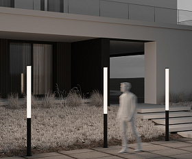 Садово-парковый светильник Ster Maytoni O467FL-L100B3K цвет Черный