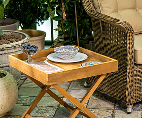 Стол поднос из акации FORMA Joygarden