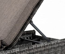 Рим шезлонг с подушкой, цвет графит