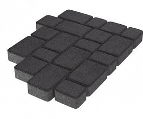 Тротуарная плитка Stellard Старый город 60 мм Черный