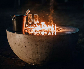 Уличный газовый камин LUNAR Vitgarden 102x45 см