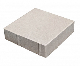 Тротуарная плитка 342 Механический завод Квадрат 300х300х80 мм, Белый