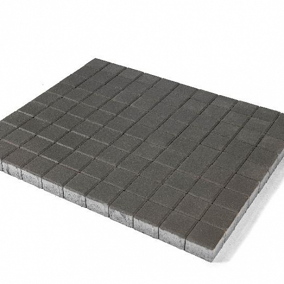 Тротуарная плитка Braer ЛУВР Квадрат 100х100х60 мм Серый фото 2