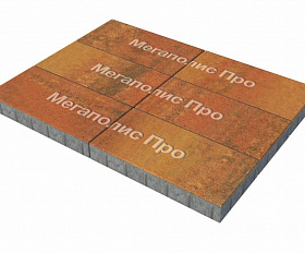 Тротуарная плитка Выбор Прямоугольник Б.5.П.10 600х300х100 мм Листопад Арабская ночь