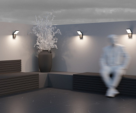 Настенный светильник (бра) Paso Maytoni O595WL-L12B3K цвет Черный