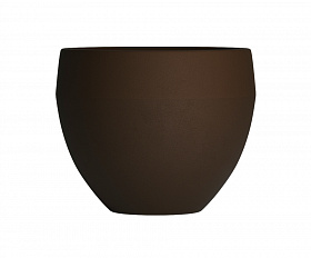 Кашпо Concretika Гира D50H43 Дарк браун 8028