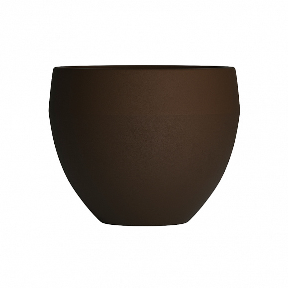 Кашпо Concretika Гира D50H43 Дарк браун 8028 фото 2