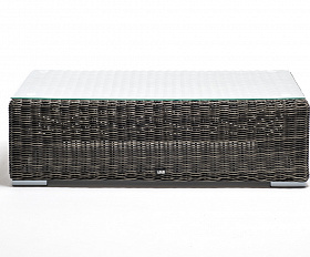 Боно журнальный столик из искусственного ротанга, цвет графит