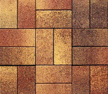 Брусчатка Выбор Прямоугольник Листопад 2.П.6 60 мм. Осень Гранит