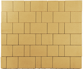 Тротуарная плитка Лидер 40 Провинция 60 мм Желтый