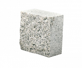 Брусчатка гранитная 100x100x50 мм пилено-колотая Мансуровское месторождение Карандаш