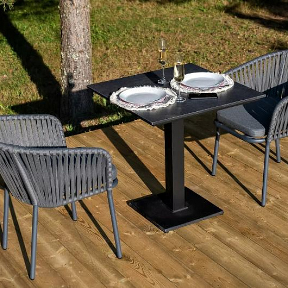 Обеденная Каффе 4SIS группа на 2 персоны, цвет серый гранит фото 1