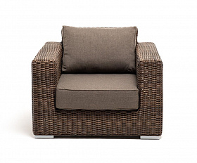 Кресло Боно 4SIS из искусственного ротанга, цвет коричневый