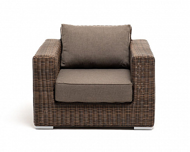 Кресло Боно 4SIS из искусственного ротанга, цвет коричневый