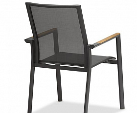 Комплект обеденной мебели Lyon 280A+10N Brafritid антрацит/натуральный, алюминий/тик