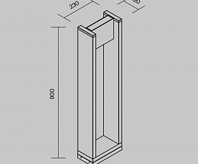Ландшафтный светильник Gran Maytoni O465FL-L16GF3K цвет Графит
