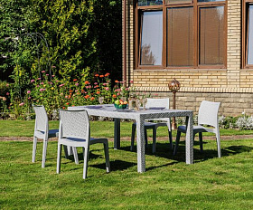 Обеденный комплект July S Royal Family из пластика, цвет светло-серый