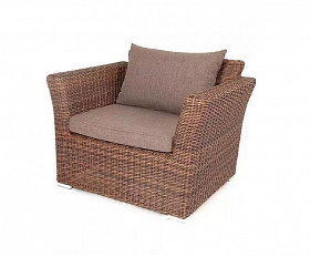 Кресло Капучино 4SIS из искусственного ротанга, цвет коричневый