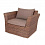 Кресло Капучино 4SIS из искусственного ротанга, цвет коричневый