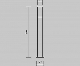 Ландшафтный светильник Willis Maytoni O418FL-01GR1 цвет Серый