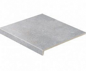 Клинкерная ступень прямоугольная рядовая Loftstufe Stroeher Zoe 970 grey, 294х340х35х11 мм